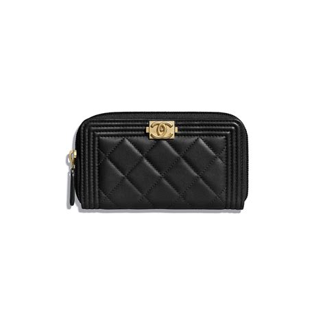 boy chanel small wallet price|boy chanel zipped wallet.